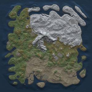 Thumbnail Rust Map: Procedural Map, Size: 5000, Seed: 841717755, 19 Monuments