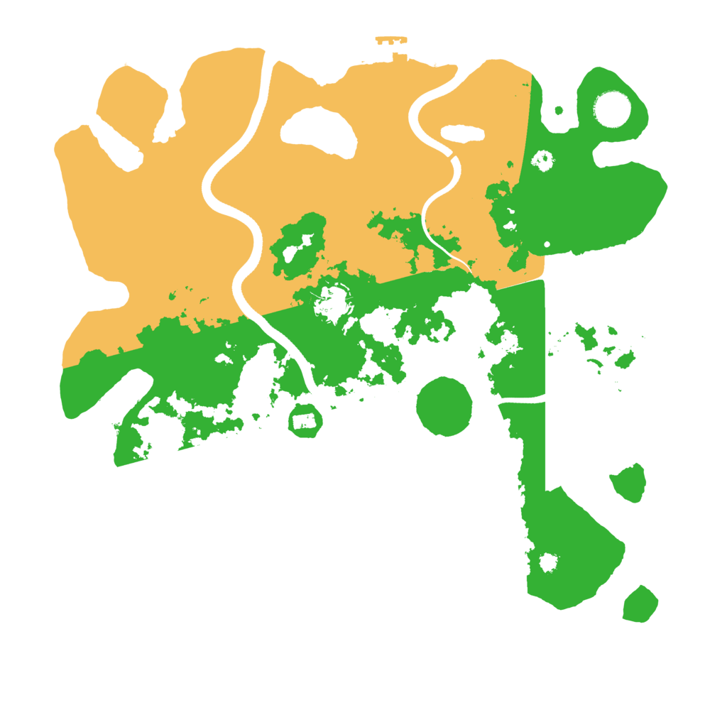 Biome Rust Map: Procedural Map, Size: 3500, Seed: 99450204