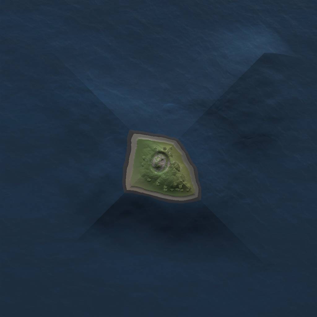 Rust Map: Procedural Map, Size: 1000, Seed: 124789853, 3 Monuments