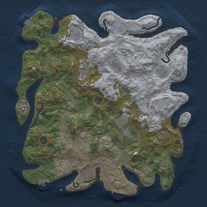 Thumbnail Rust Map: Procedural Map, Size: 4250, Seed: 1334606671, 18 Monuments