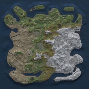 Thumbnail Rust Map: Procedural Map, Size: 4000, Seed: 1785016413, 18 Monuments