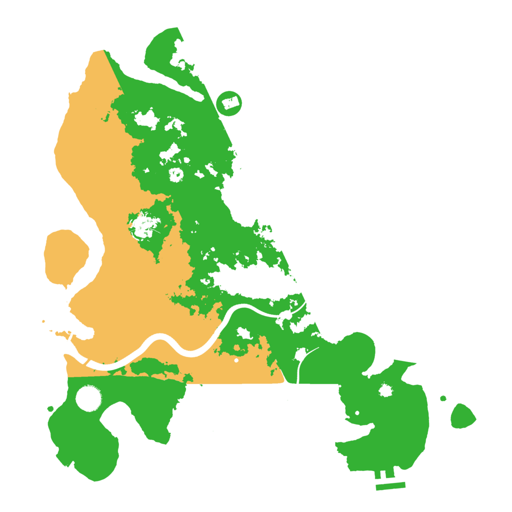 Biome Rust Map: Procedural Map, Size: 3500, Seed: 82247469
