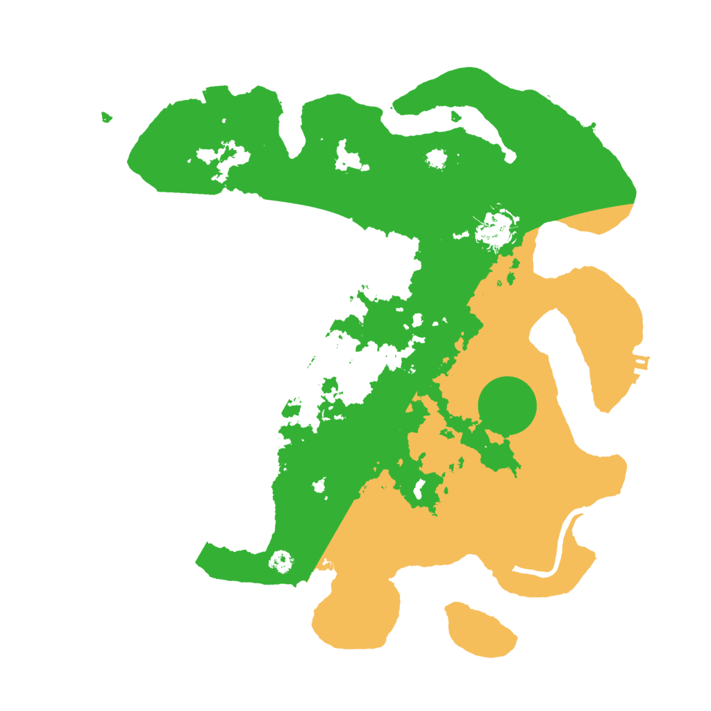 Biome Rust Map: Procedural Map, Size: 3200, Seed: 829300790