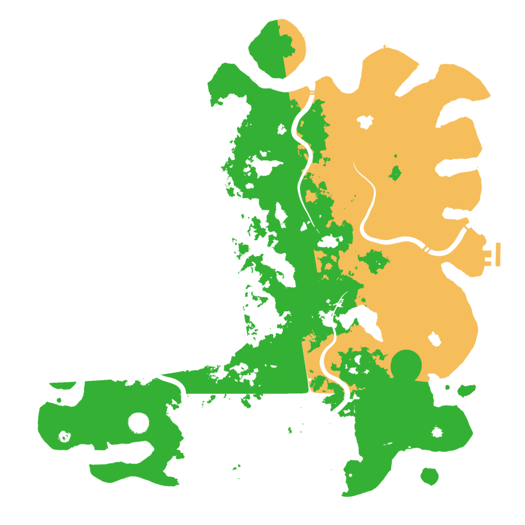 Biome Rust Map: Procedural Map, Size: 4500, Seed: 32827671