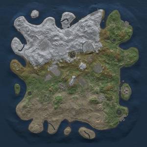 Thumbnail Rust Map: Procedural Map, Size: 4000, Seed: 1623223518, 18 Monuments