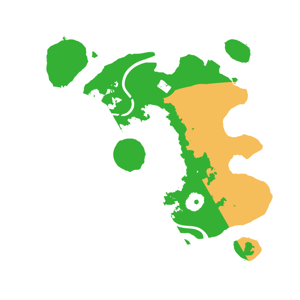 Biome Rust Map: Procedural Map, Size: 2500, Seed: 969633287