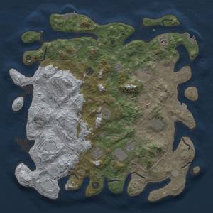 Thumbnail Rust Map: Procedural Map, Size: 4250, Seed: 451420938, 18 Monuments