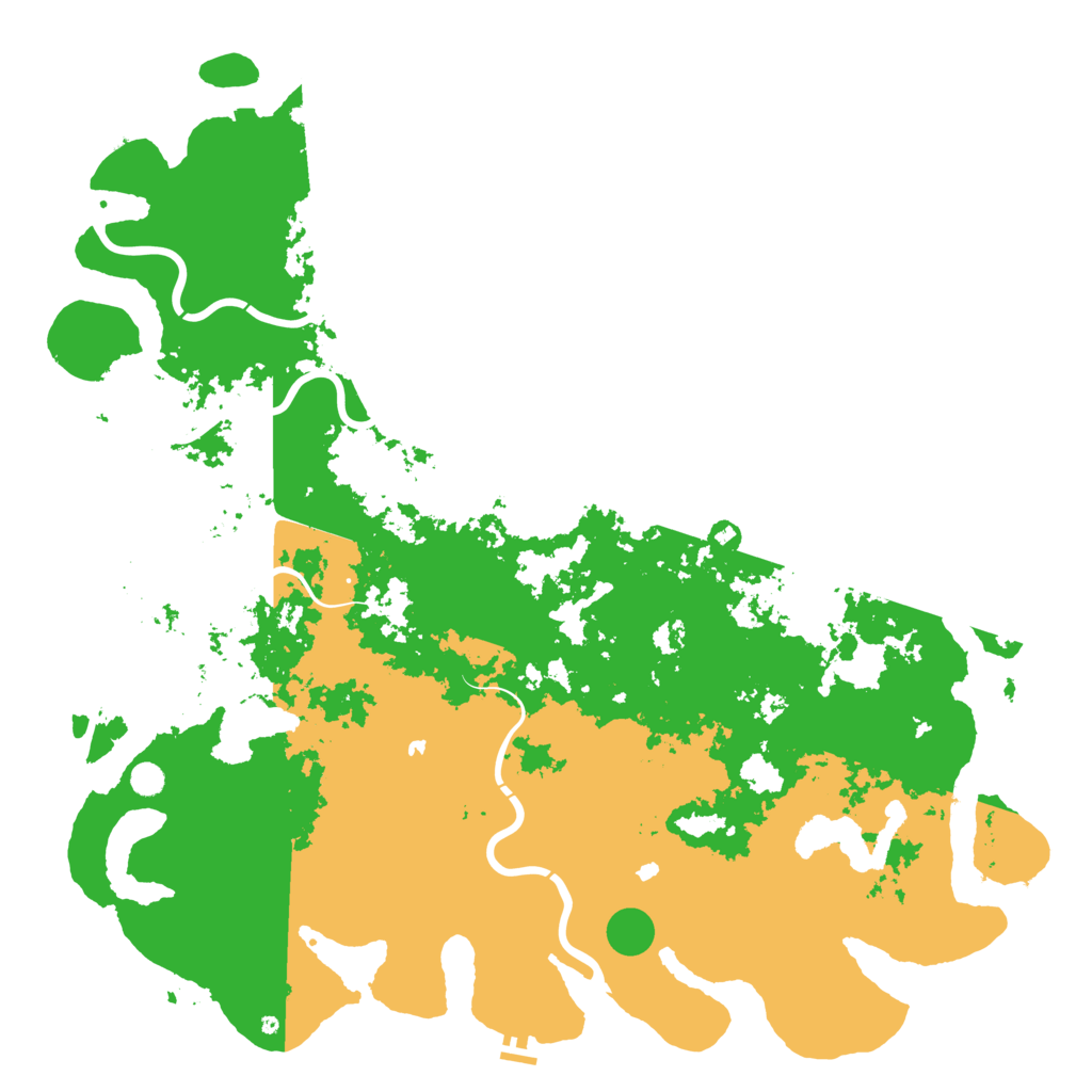 Biome Rust Map: Procedural Map, Size: 6000, Seed: 17263545