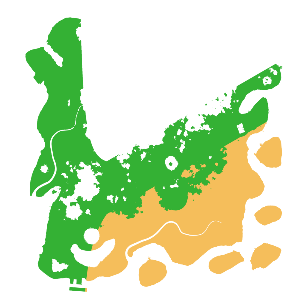 Biome Rust Map: Procedural Map, Size: 3500, Seed: 905406440