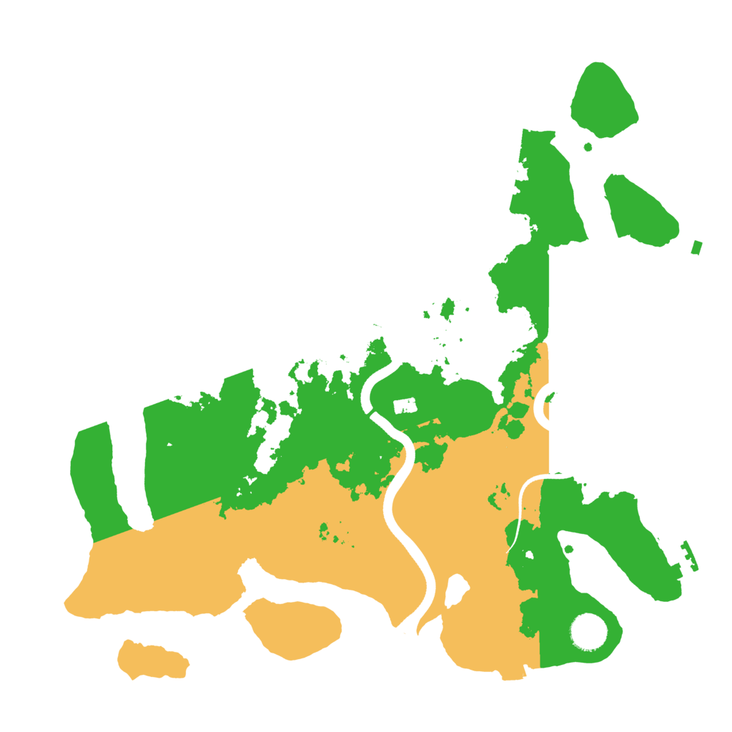 Biome Rust Map: Procedural Map, Size: 3500, Seed: 1957147933