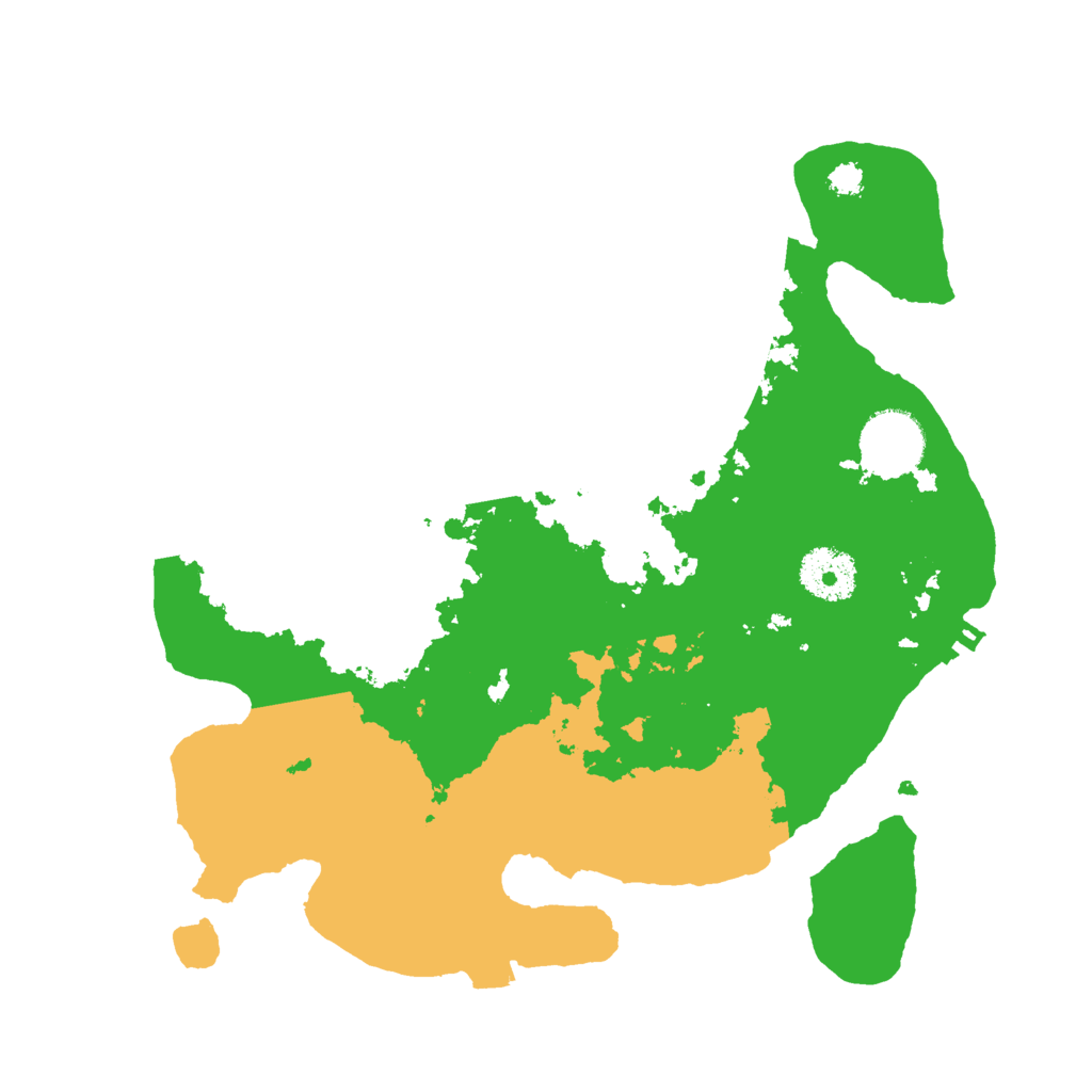 Biome Rust Map: Procedural Map, Size: 3000, Seed: 10699