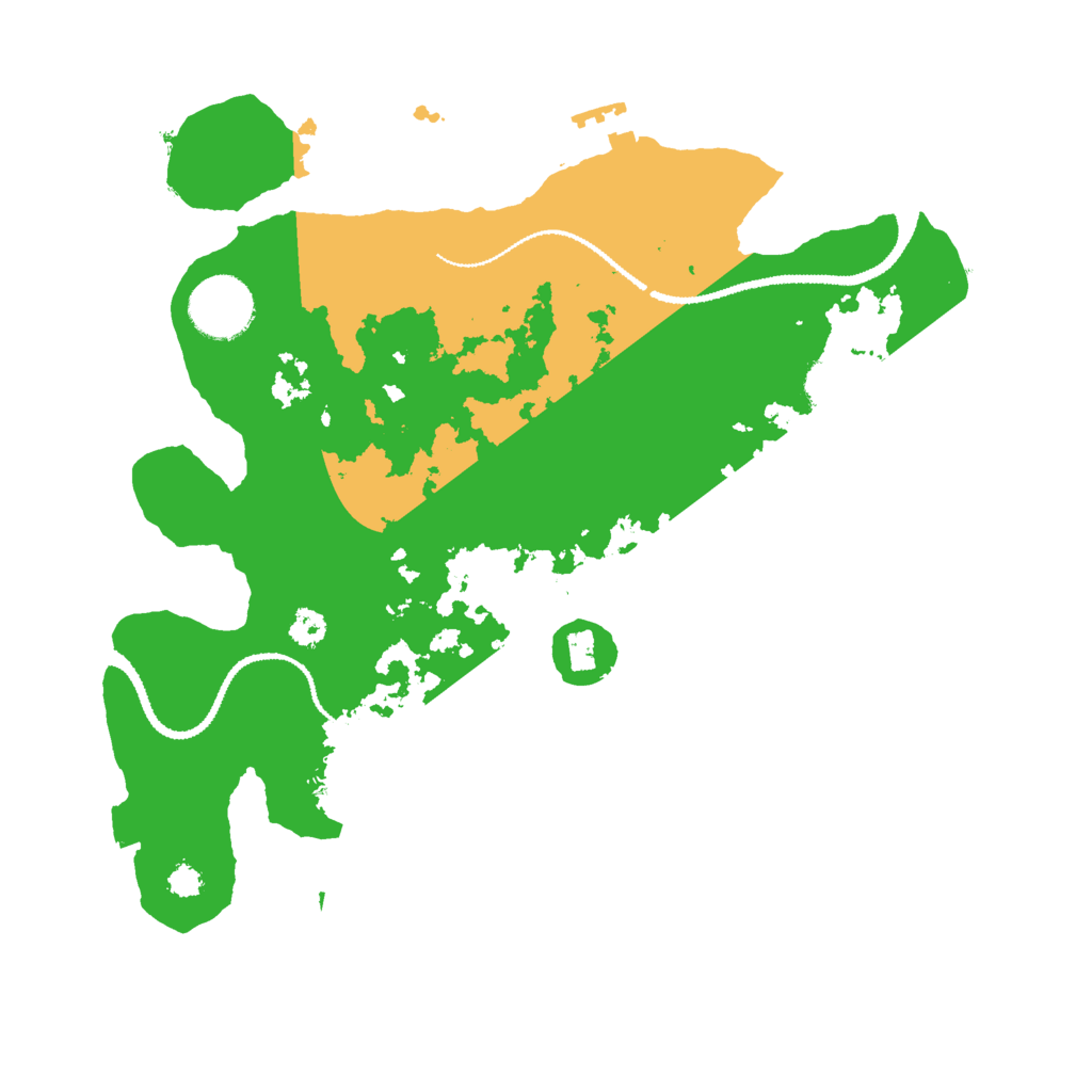 Biome Rust Map: Procedural Map, Size: 3000, Seed: 1195105117