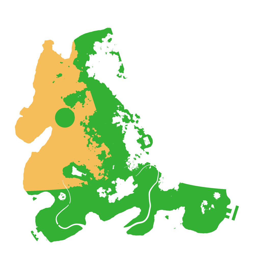 Biome Rust Map: Procedural Map, Size: 3500, Seed: 166689050