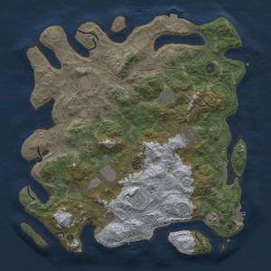 Thumbnail Rust Map: Procedural Map, Size: 4250, Seed: 71236172, 17 Monuments