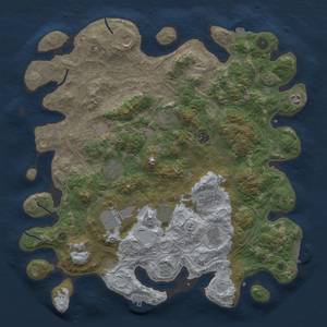 Thumbnail Rust Map: Procedural Map, Size: 4300, Seed: 158314606, 18 Monuments