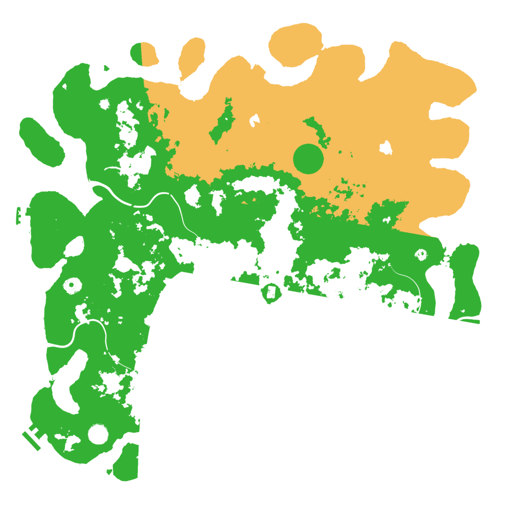 Biome Rust Map: Procedural Map, Size: 4500, Seed: 1842168361