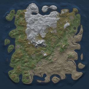 Thumbnail Rust Map: Procedural Map, Size: 5000, Seed: 89678108, 19 Monuments