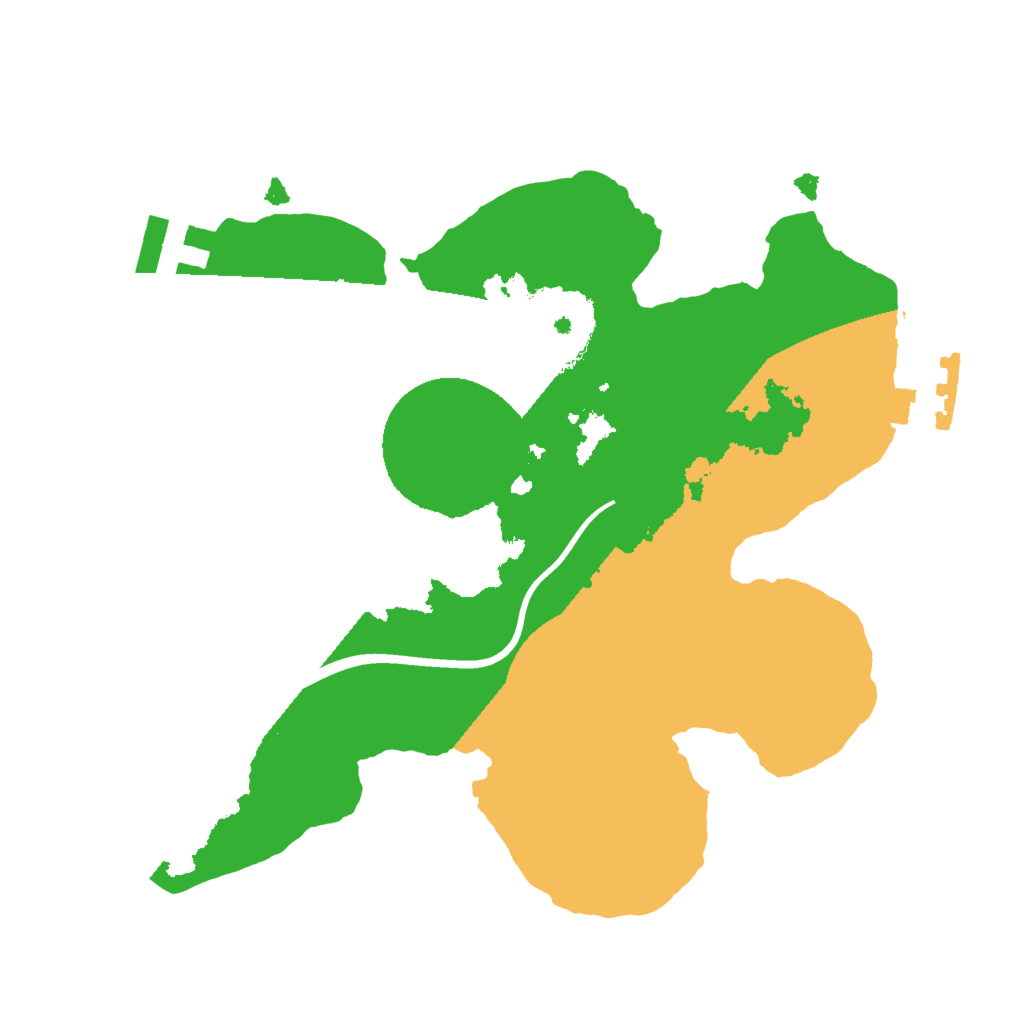 Biome Rust Map: Procedural Map, Size: 2000, Seed: 670120377