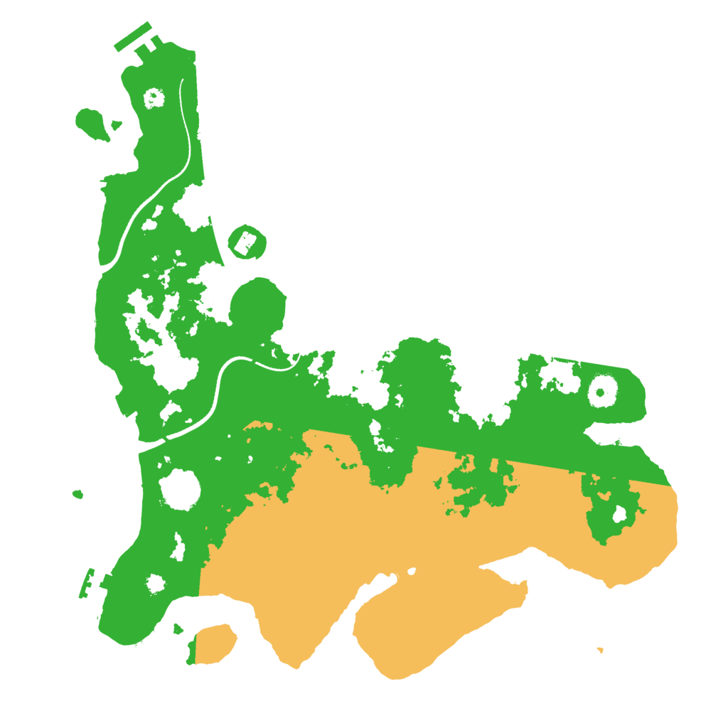 Biome Rust Map: Procedural Map, Size: 3500, Seed: 2104106022