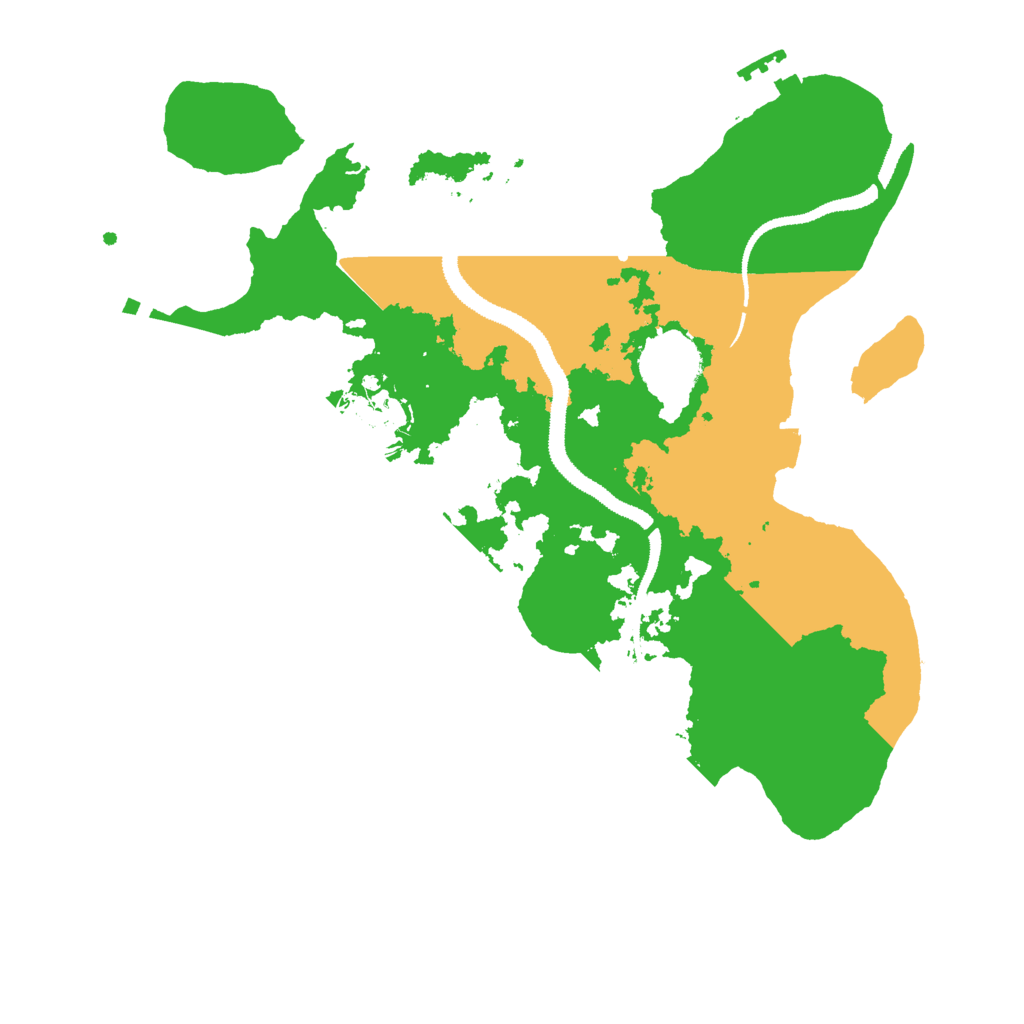 Biome Rust Map: Procedural Map, Size: 3000, Seed: 32164