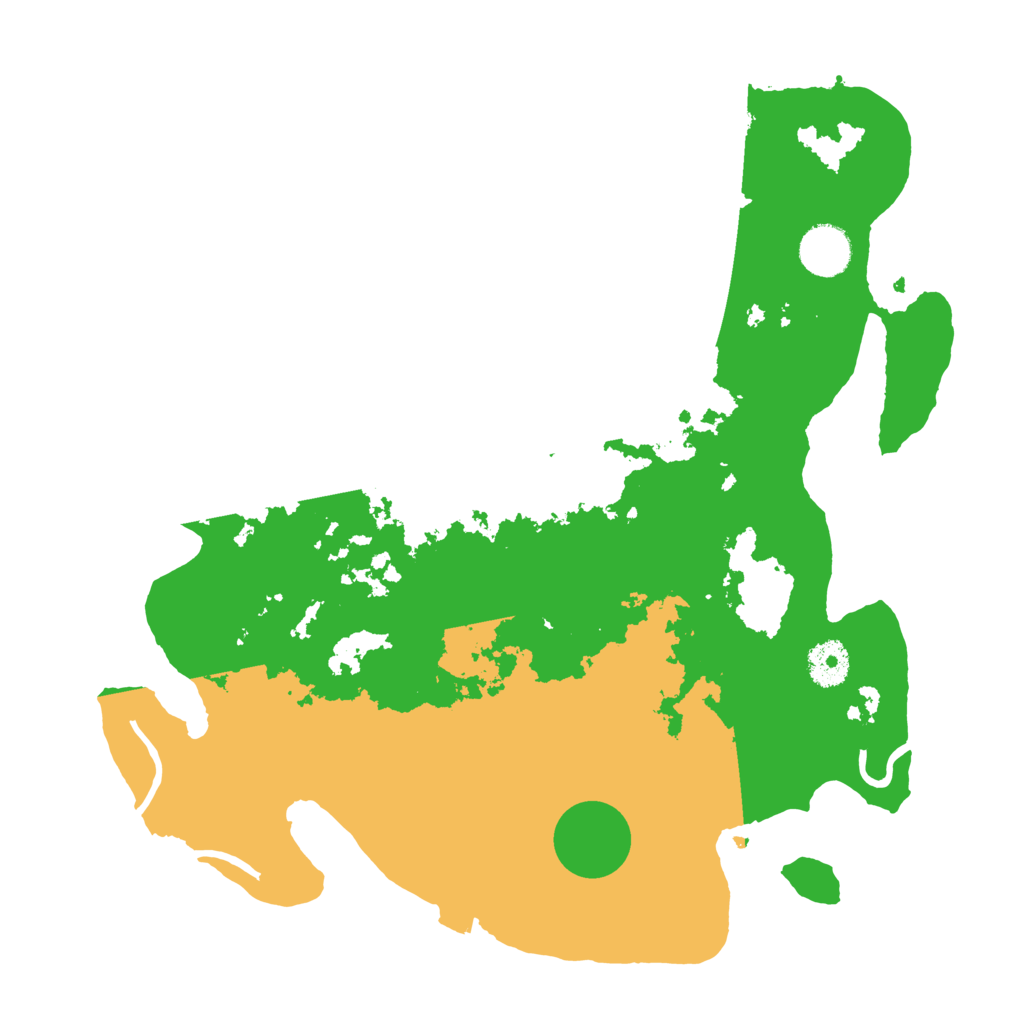 Biome Rust Map: Procedural Map, Size: 3500, Seed: 1764485258