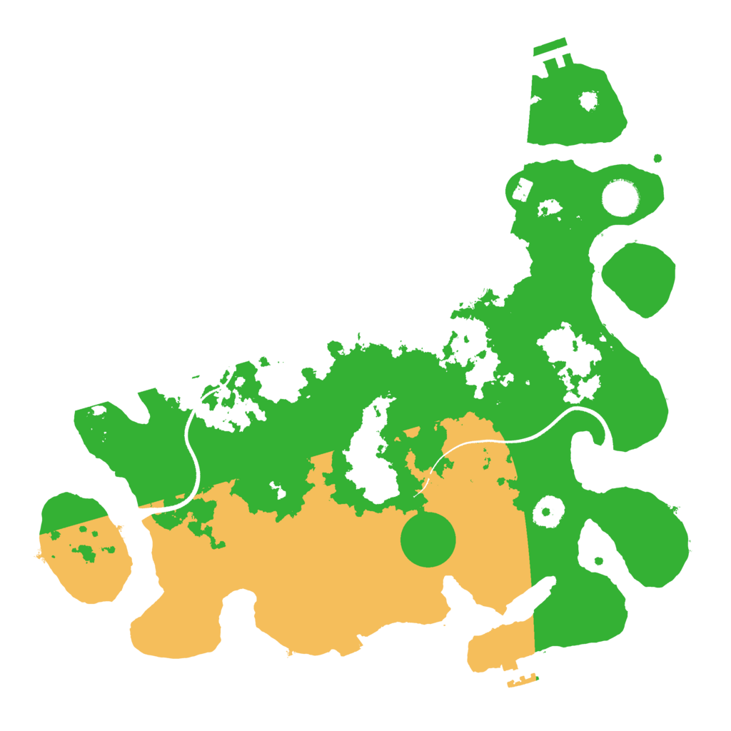 Biome Rust Map: Procedural Map, Size: 3500, Seed: 4563514