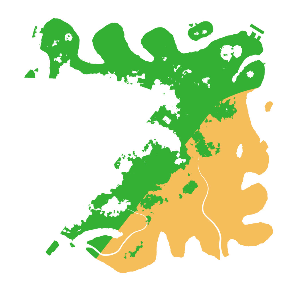 Biome Rust Map: Procedural Map, Size: 3800, Seed: 372153711