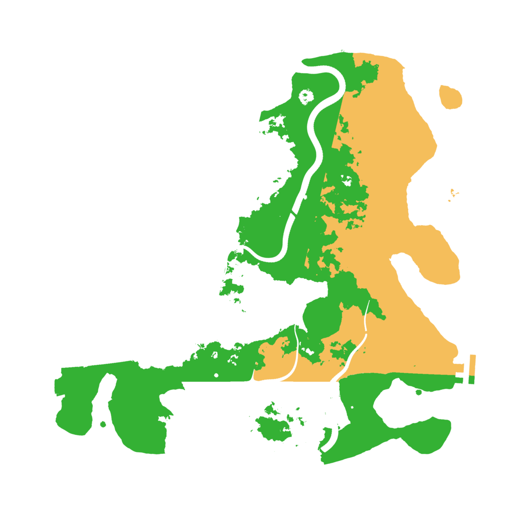 Biome Rust Map: Procedural Map, Size: 3500, Seed: 1091493104