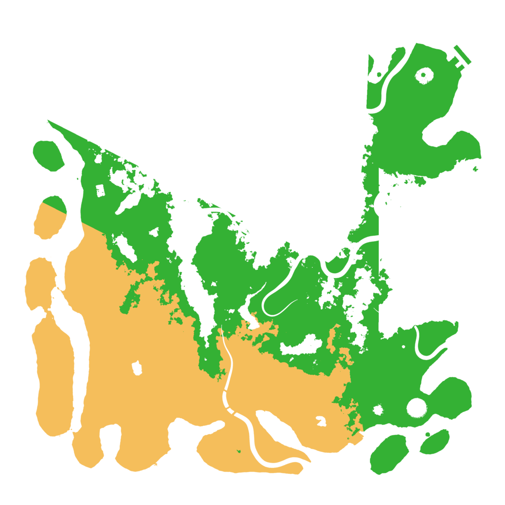 Biome Rust Map: Procedural Map, Size: 4500, Seed: 5407101