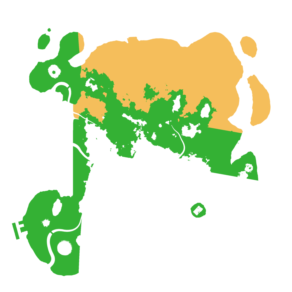 Biome Rust Map: Procedural Map, Size: 3500, Seed: 47919389