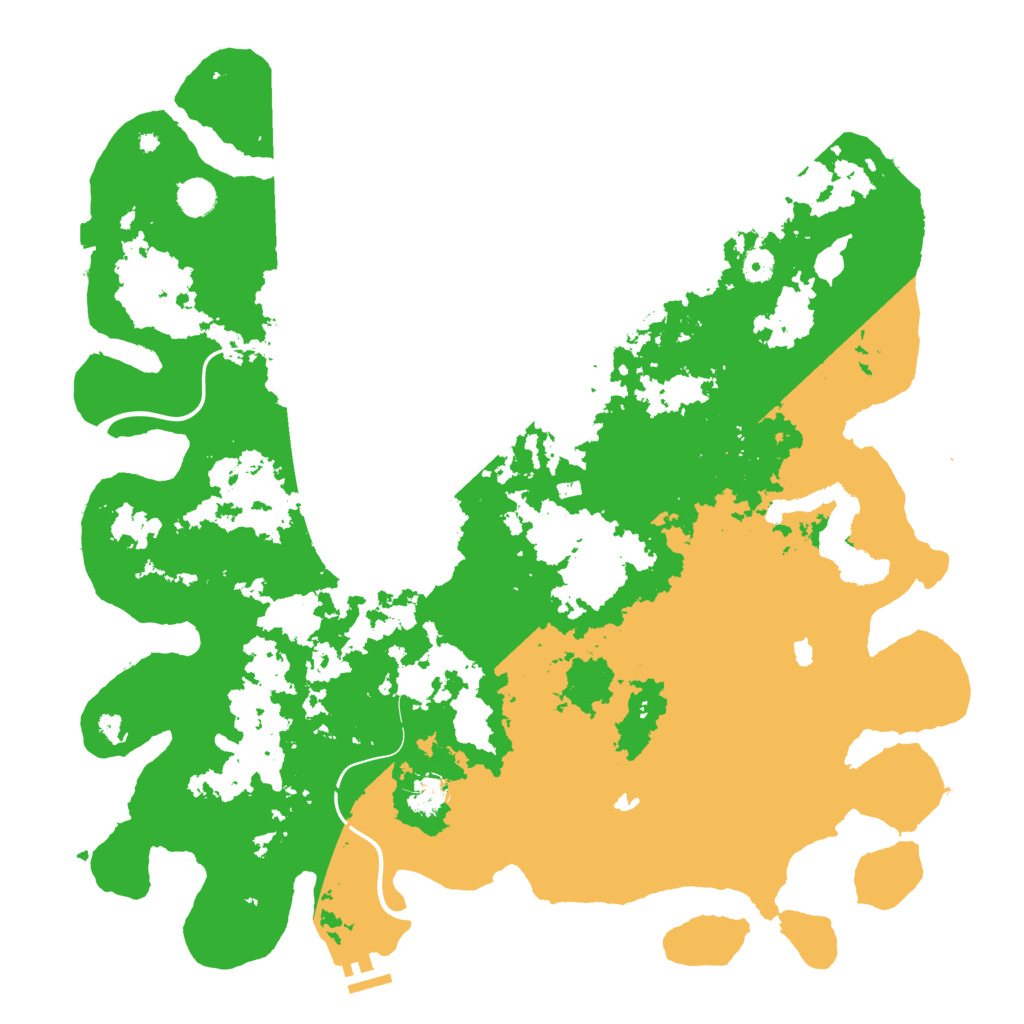 Biome Rust Map: Procedural Map, Size: 4684, Seed: 1382811666