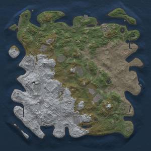 Thumbnail Rust Map: Procedural Map, Size: 4500, Seed: 77028444, 19 Monuments