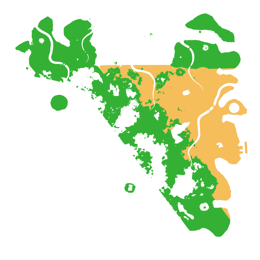 Biome Rust Map: Procedural Map, Size: 4500, Seed: 77028444