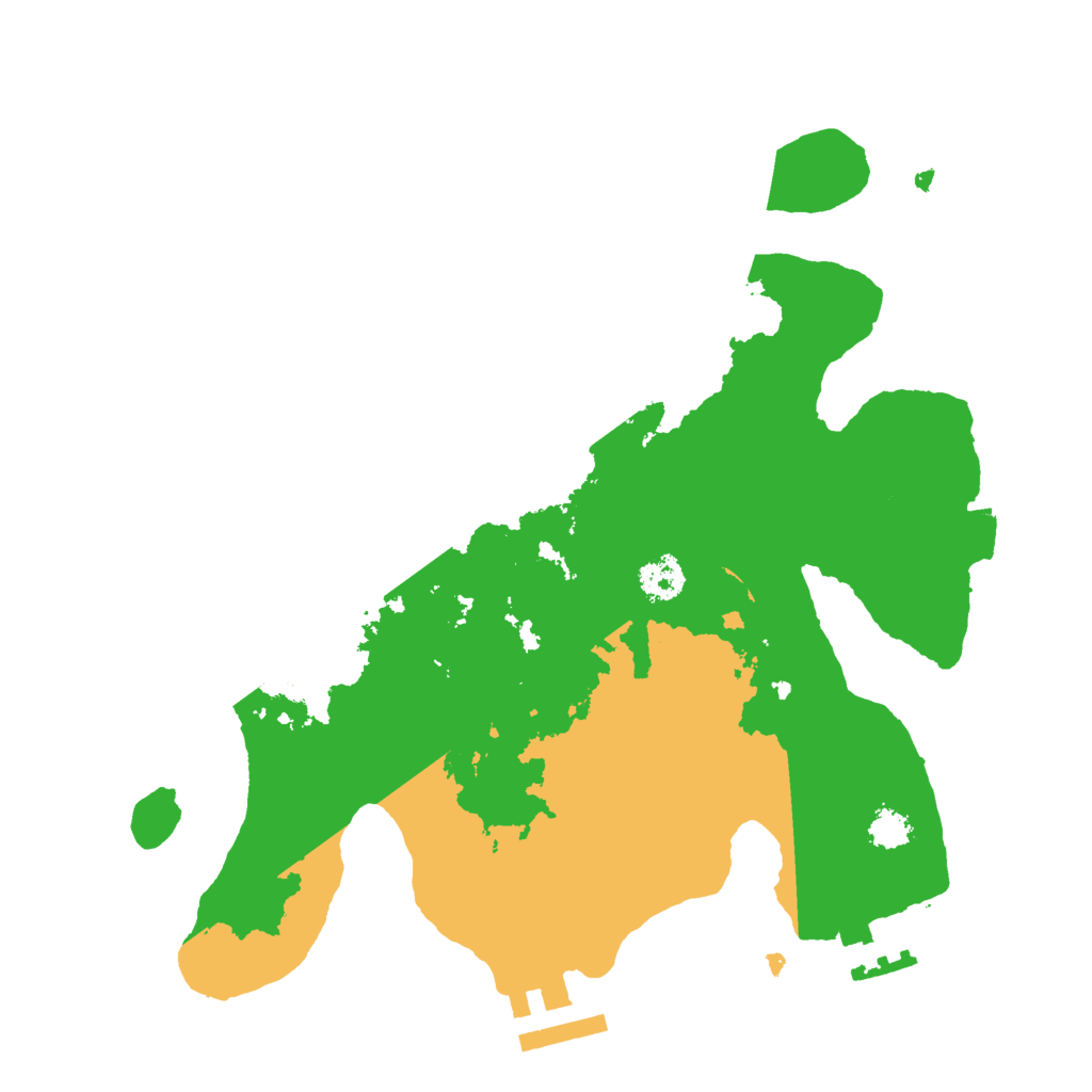Biome Rust Map: Procedural Map, Size: 2500, Seed: 1388627314