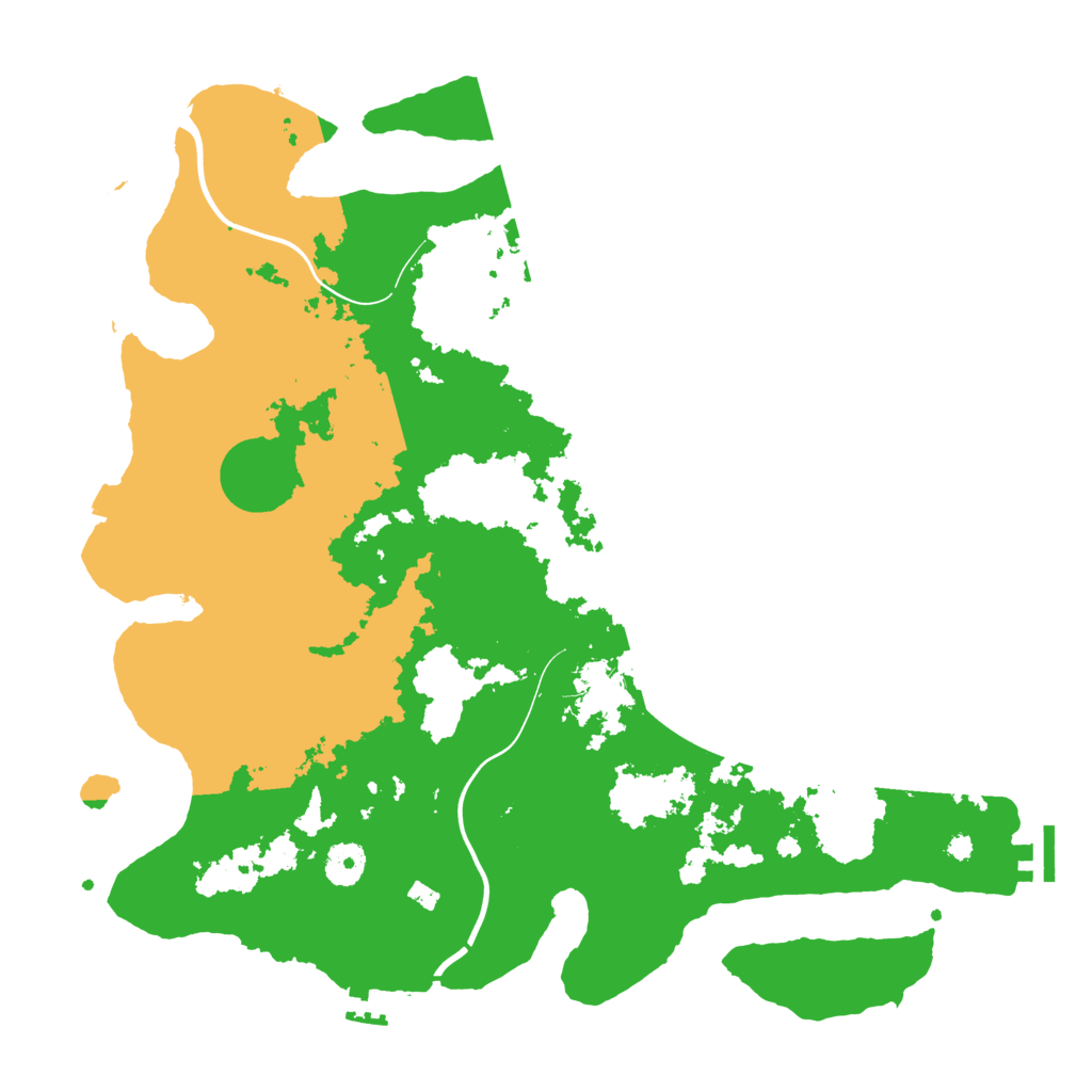 Biome Rust Map: Procedural Map, Size: 3900, Seed: 7869696