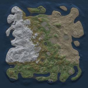 Thumbnail Rust Map: Procedural Map, Size: 4250, Seed: 29120, 19 Monuments