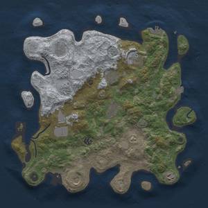 Thumbnail Rust Map: Procedural Map, Size: 3800, Seed: 112242782, 17 Monuments