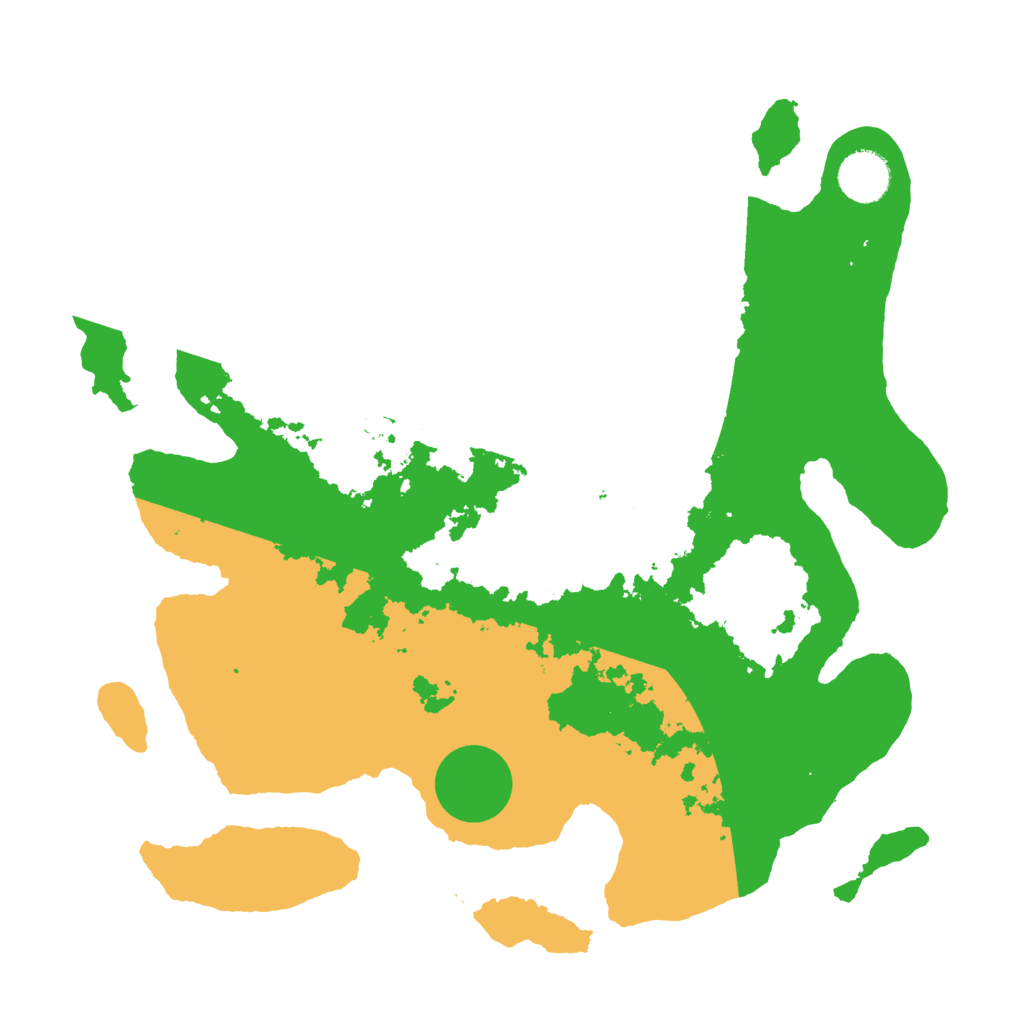 Biome Rust Map: Barren, Size: 3500, Seed: 576181678