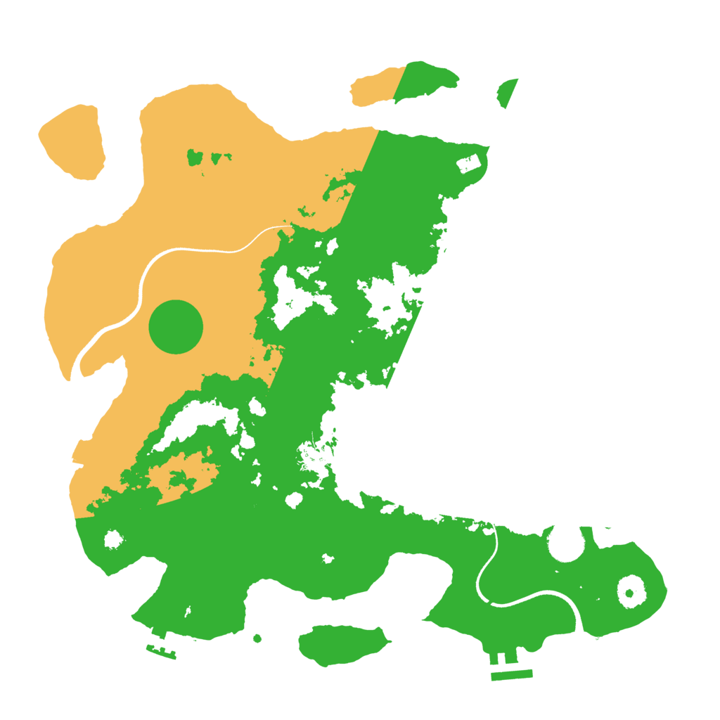 Biome Rust Map: Procedural Map, Size: 3500, Seed: 999148768