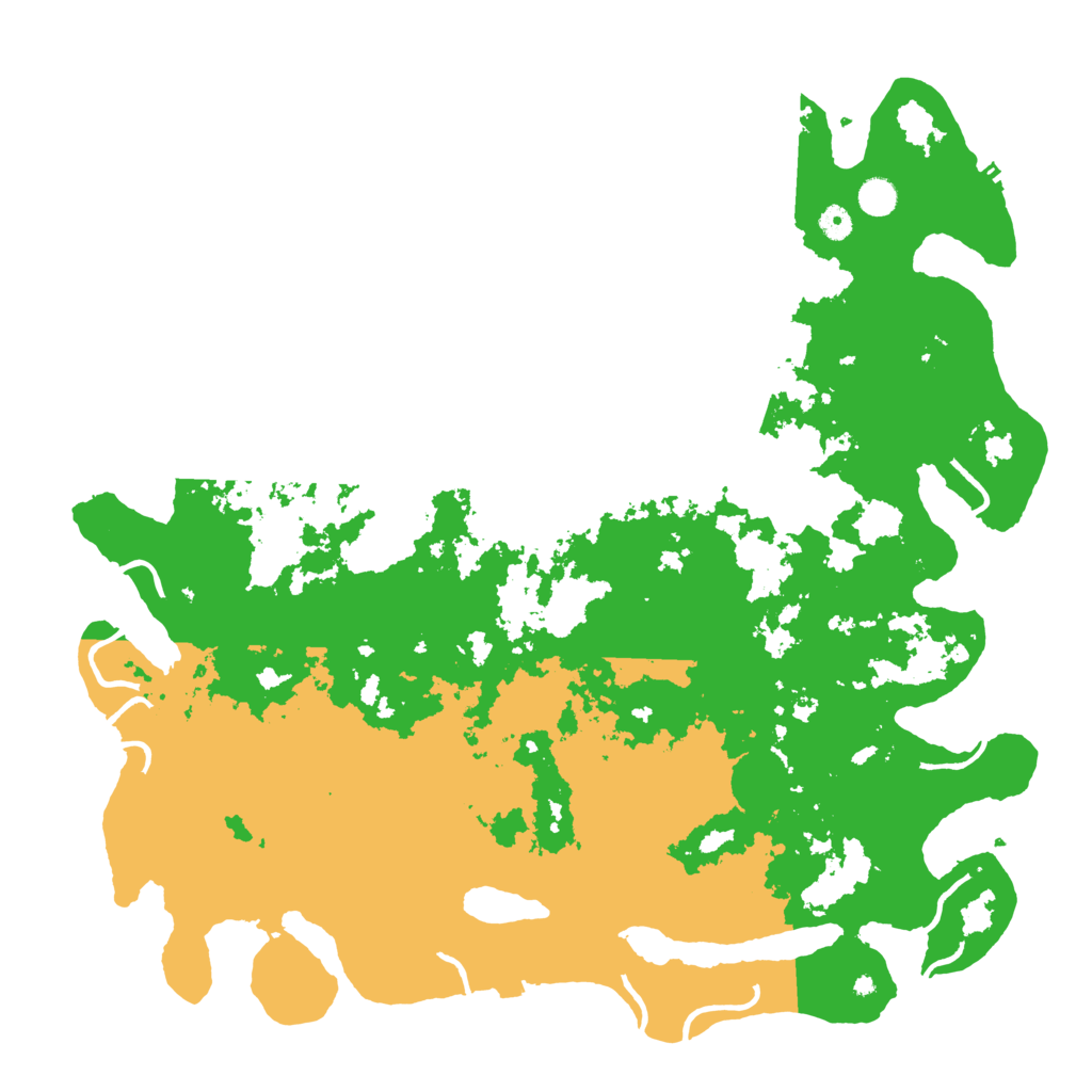 Biome Rust Map: Procedural Map, Size: 5000, Seed: 25091980