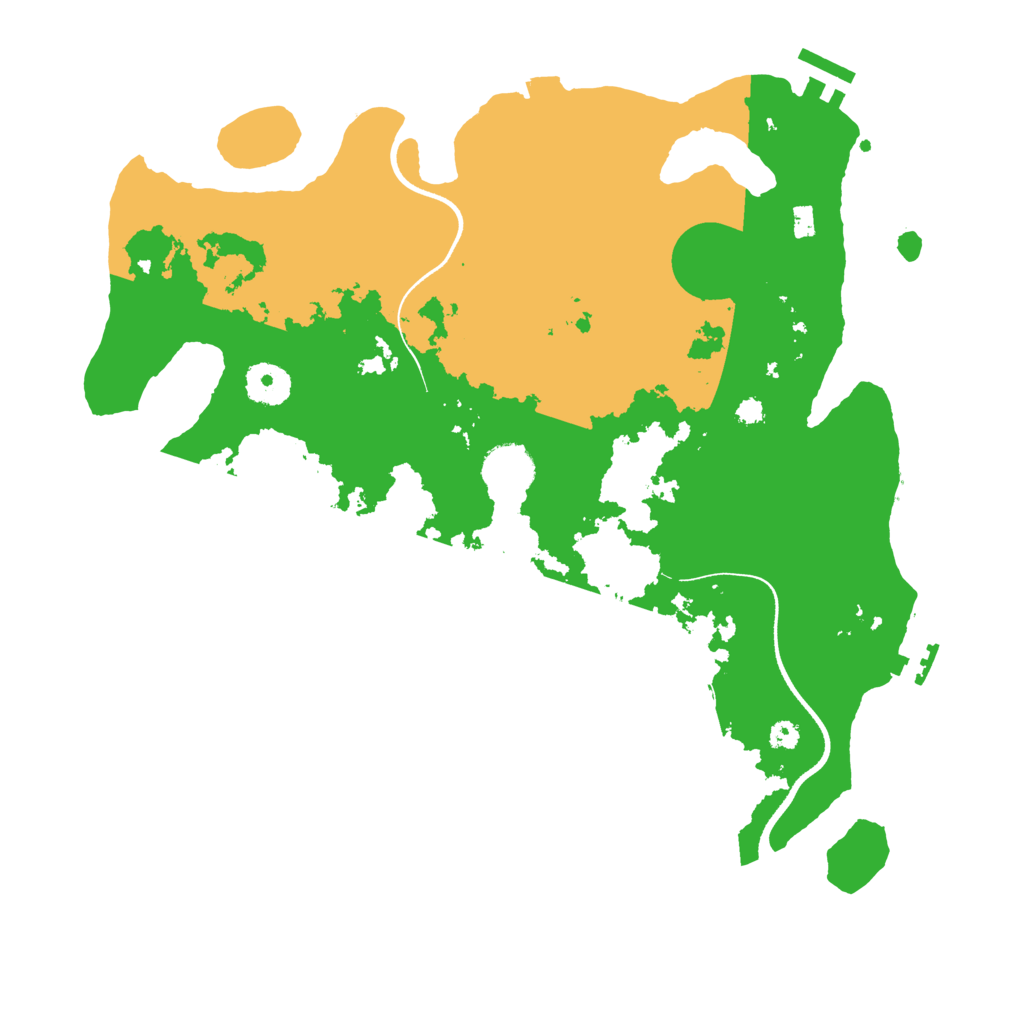 Biome Rust Map: Procedural Map, Size: 3500, Seed: 412312159