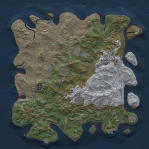 Thumbnail Rust Map: Procedural Map, Size: 4250, Seed: 1303998536, 17 Monuments