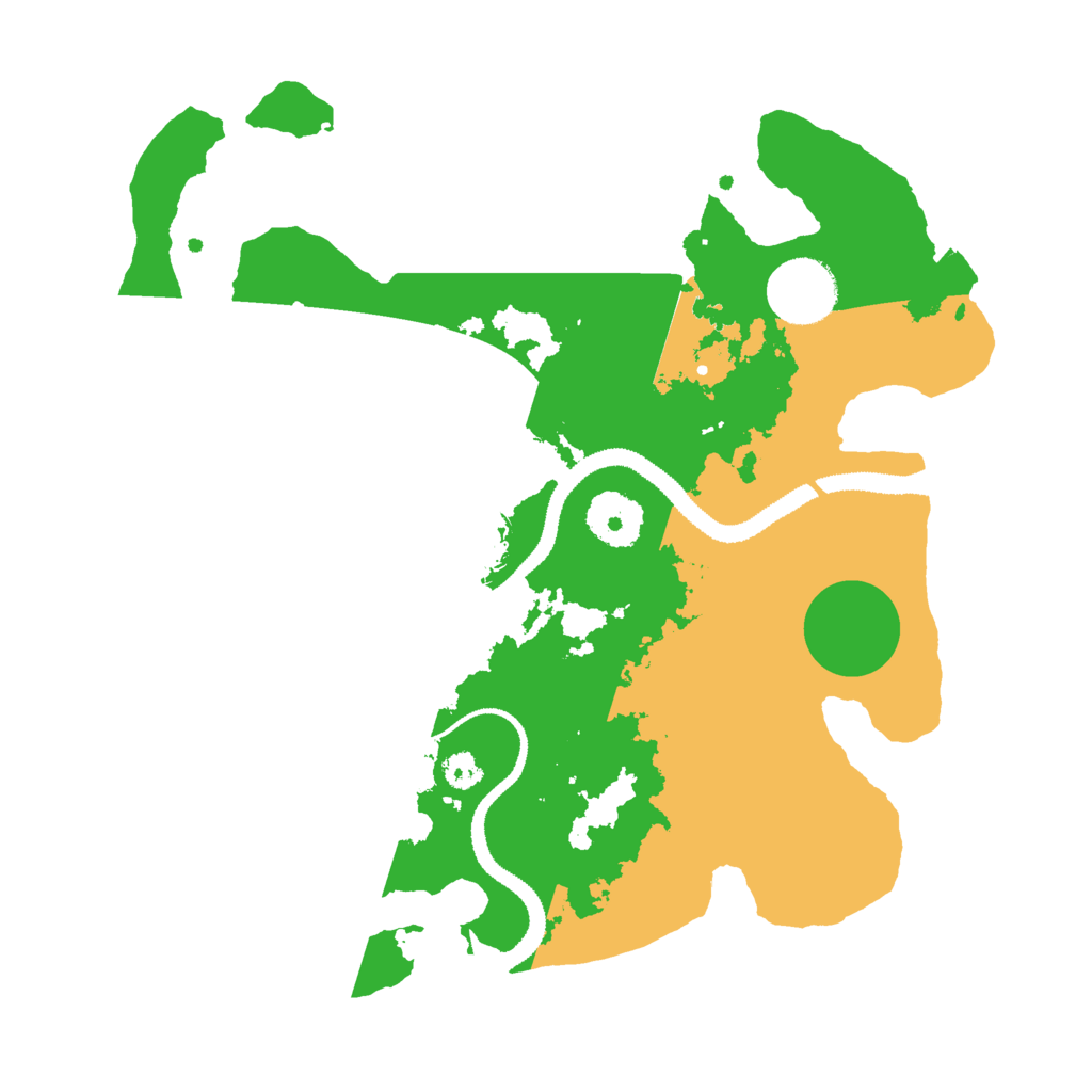 Biome Rust Map: Procedural Map, Size: 3000, Seed: 17320