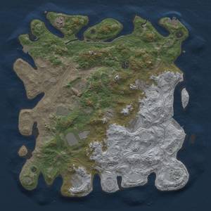 Thumbnail Rust Map: Procedural Map, Size: 4250, Seed: 2011055986, 18 Monuments