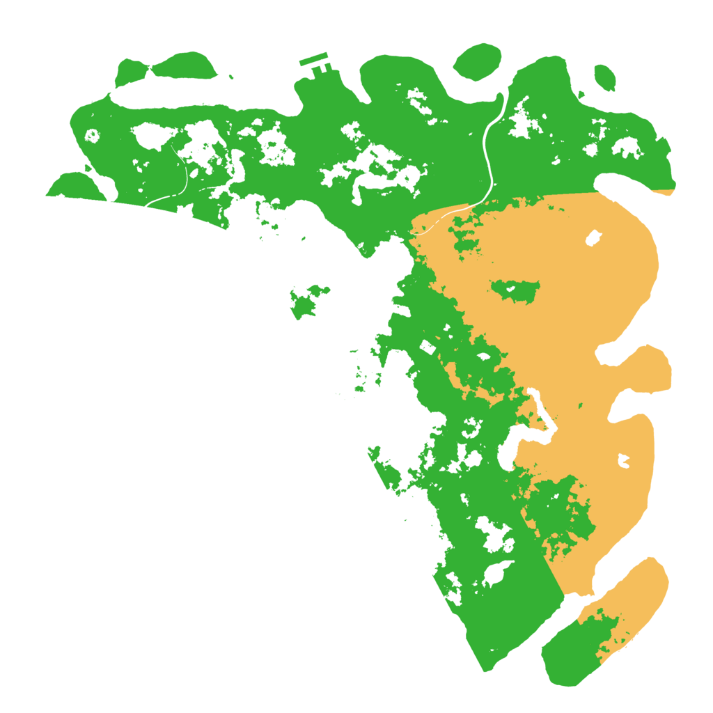 Biome Rust Map: Procedural Map, Size: 5000, Seed: 74695156