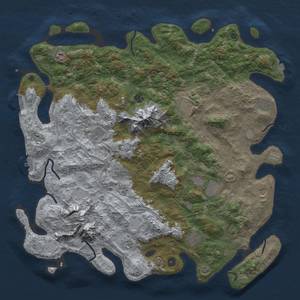 Thumbnail Rust Map: Procedural Map, Size: 5000, Seed: 74695156, 19 Monuments