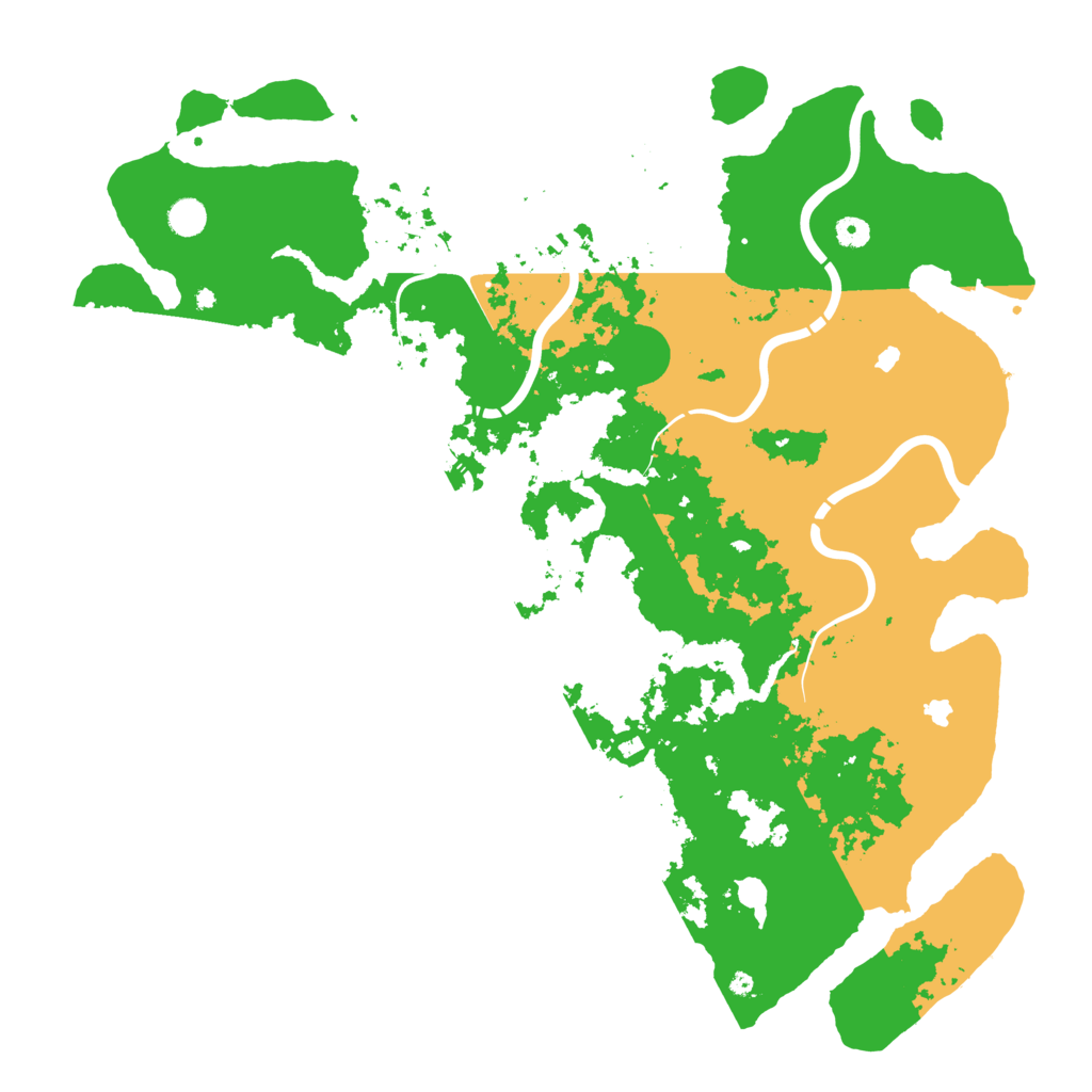 Biome Rust Map: Procedural Map, Size: 5000, Seed: 74695156