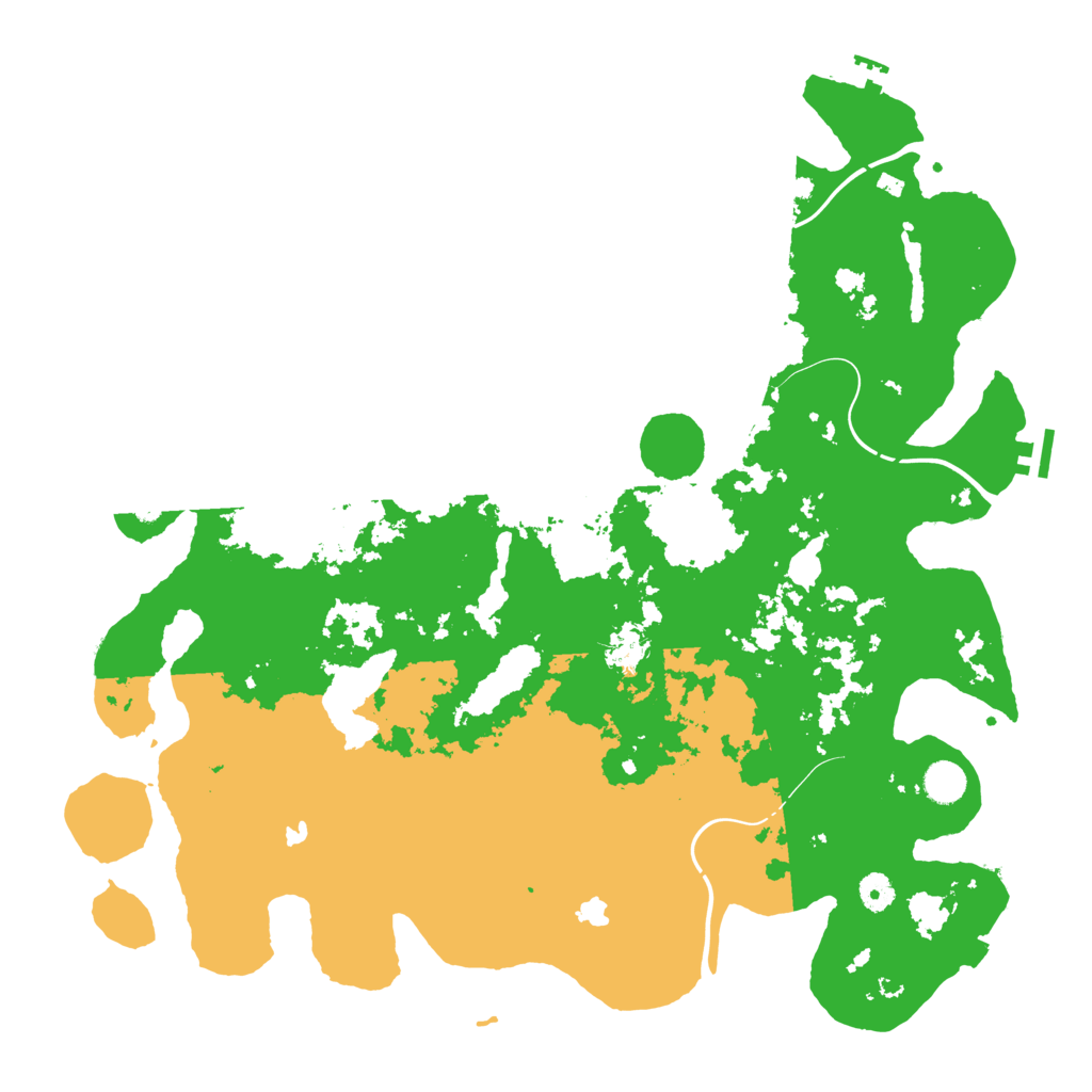 Biome Rust Map: Procedural Map, Size: 4500, Seed: 73554412