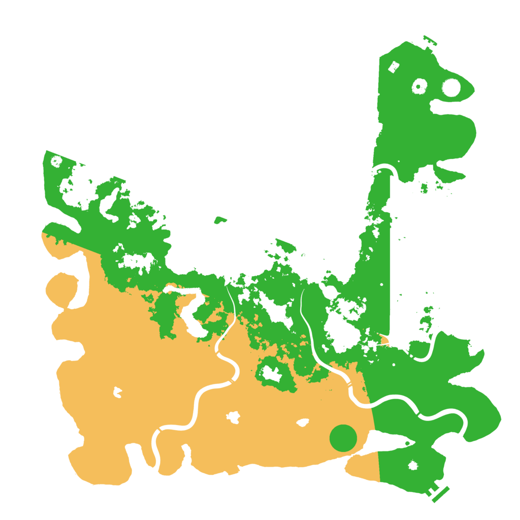 Biome Rust Map: Procedural Map, Size: 5000, Seed: 628