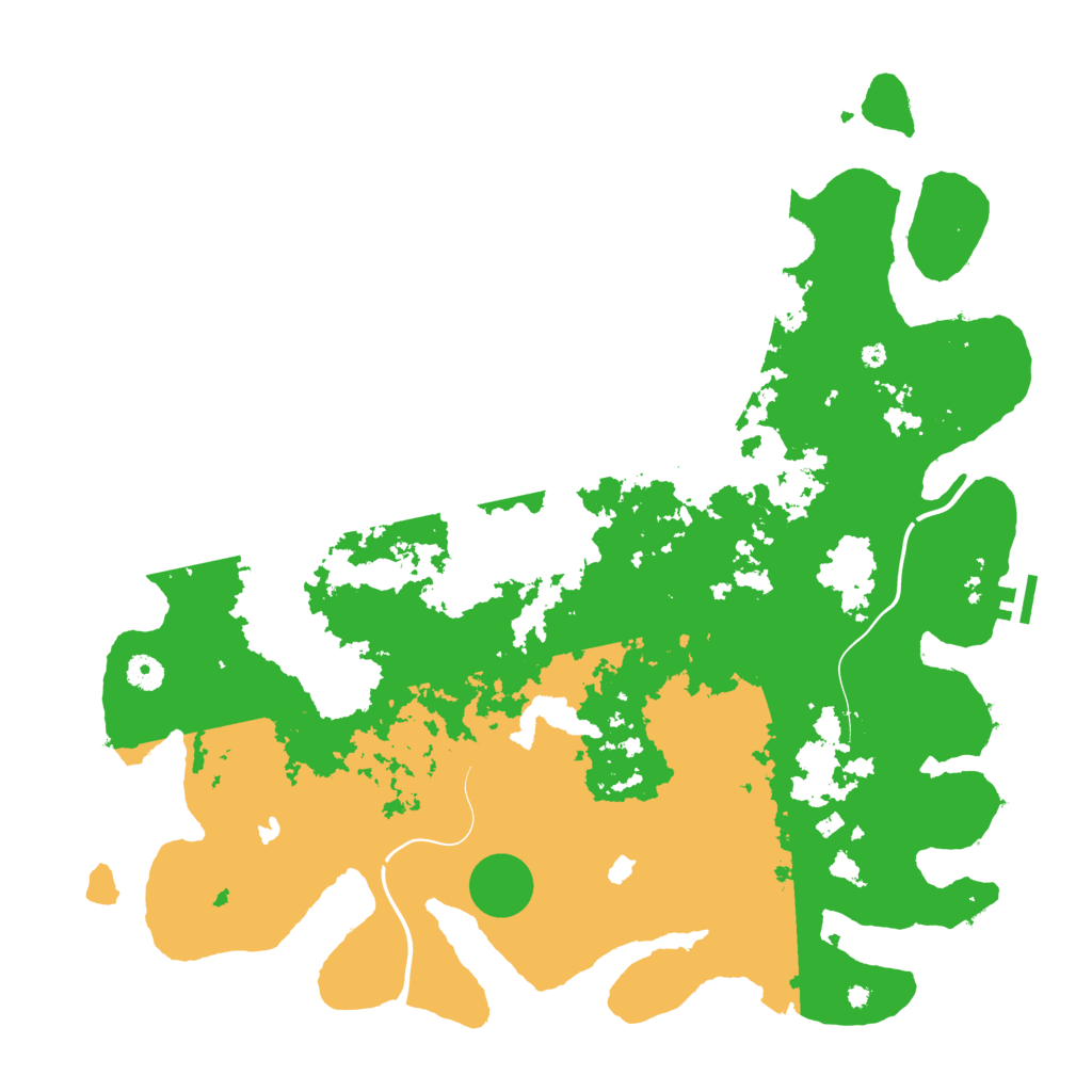 Biome Rust Map: Procedural Map, Size: 4500, Seed: 52820368